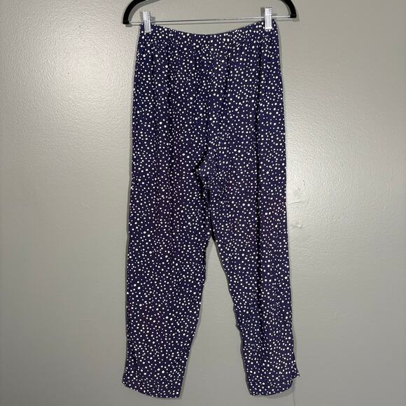 Fritzi California Vintage 1980's Blue Polka Dot Tapered Pants - Medium - Pull On - Picture 7 of 7